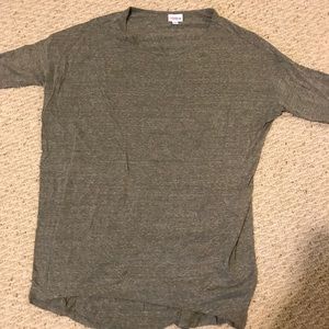 Large LulaRoe Solid Gray Irma